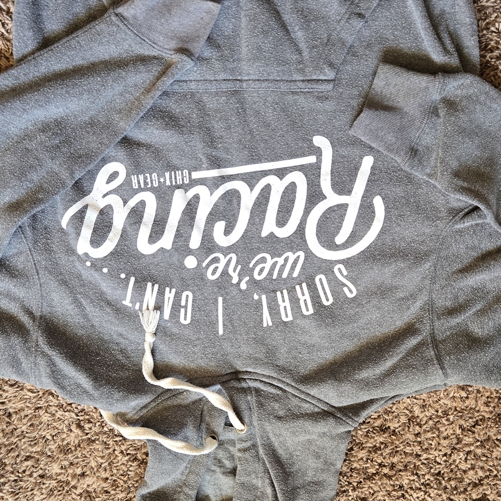 J. America Gray Hoodie with White Accents
